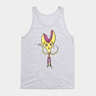 Cute Girly Cartoon Character Tank Top